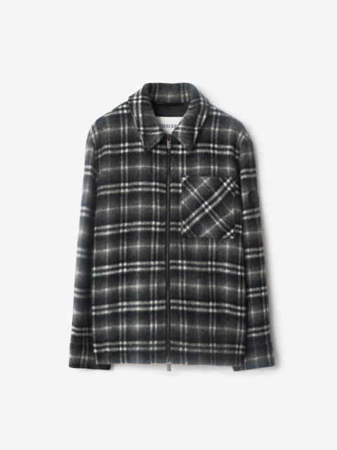 Check Wool Overshirt