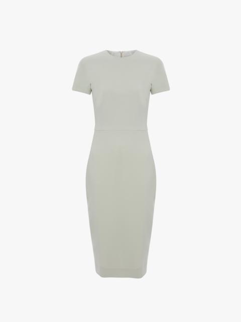Fitted T-Shirt Dress In Aloe