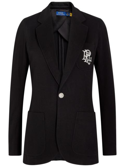 Polo Ralph Lauren Logo-embroidered Cotton-blend Blazer