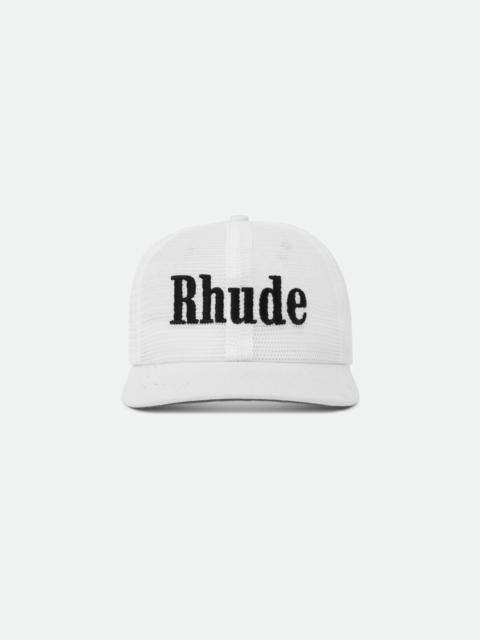 RHUDE LOGO MESH HAT