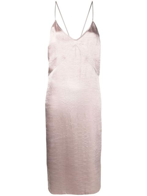 satin-finish cami dress