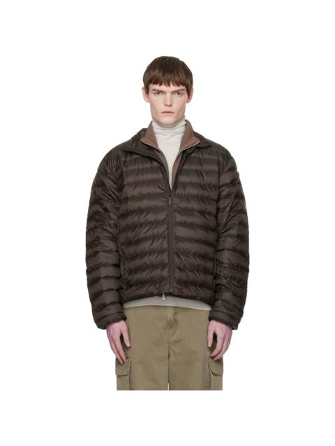 Brown 'Tonal Label' Stratus Down Jacket