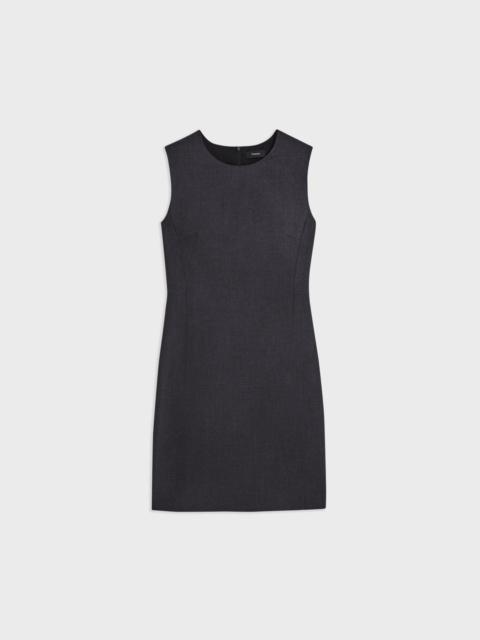 Sleeveless Fitted Dress in Good Wool