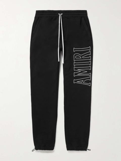 Zoltar Tapered Logo-Print Cotton-Jersey Sweatpants