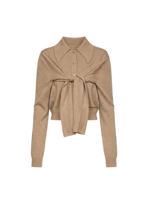 Hybrid Knit Wrapped Cardigan