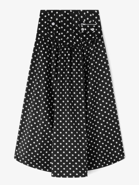 POLKA-DOT SATIN CORSET SKIRT