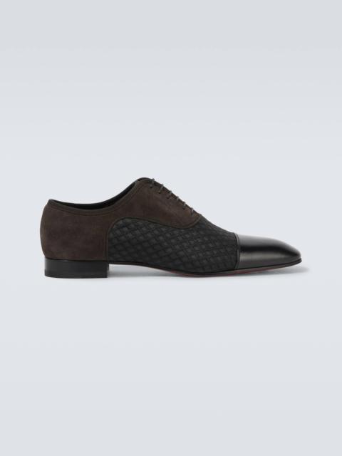 Greggo leather-trimmed Oxford shoes