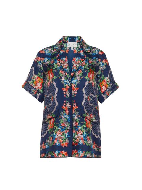 Portofino Top
Emanate Effortless Elegance In This 70s Inspired Silk Lounge Shirt