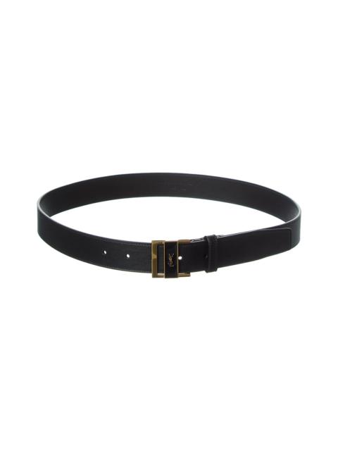 Saint Laurent Gio Leather Belt
