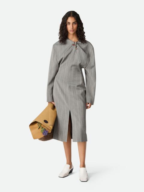 Wool Subtle Stripe Dress