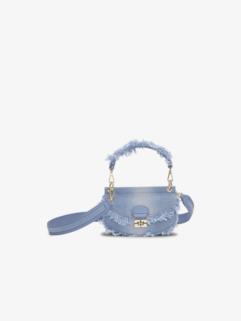 BLUE DENIM MINI TOP HANDLE APO-G BAG