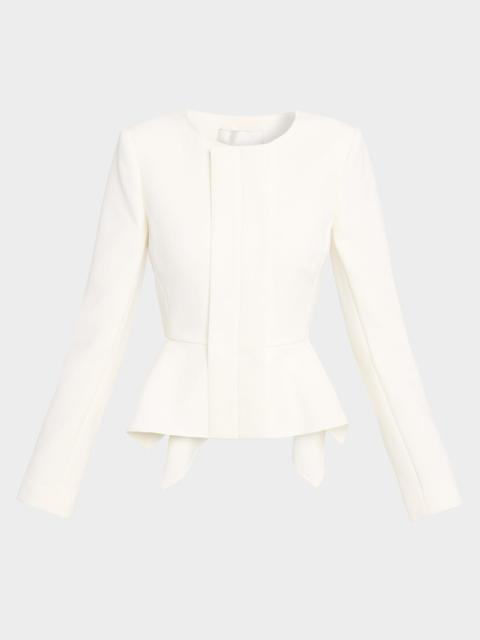 Peplum Crepe Jacket