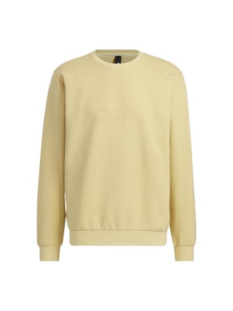 Adidas Tech Logo Sweatshirt 'Tan' HY5840