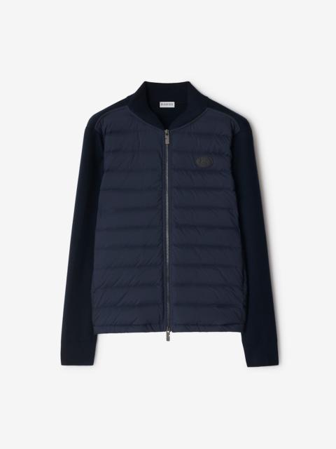 Quilted Nylon and Wool Jacket