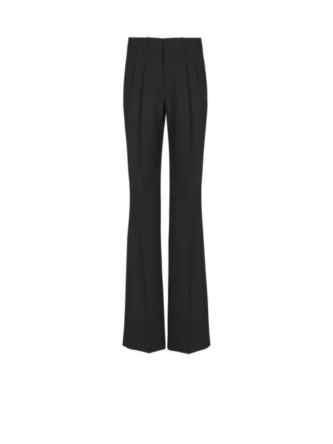 Wool straight-leg trousers