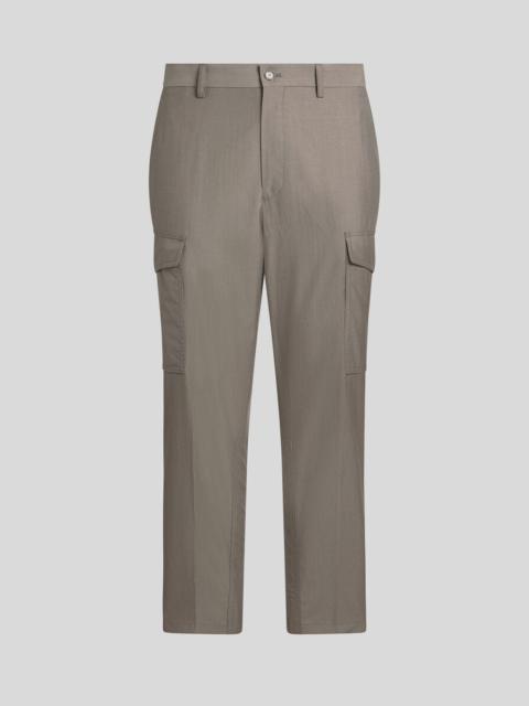WOOL-BLEND CARGO TROUSERS
