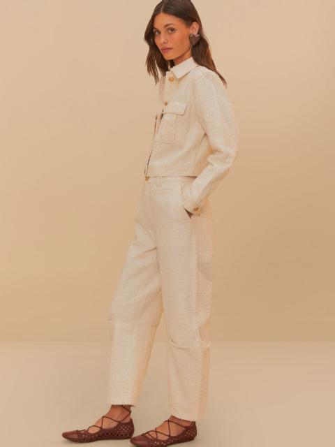 Off-White Twill Laser Carpenter Pants