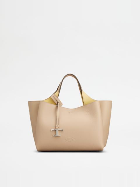 BAG IN LEATHER MINI - NATURAL, YELLOW