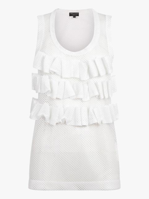 MESH SINGLET TOP | WHITE