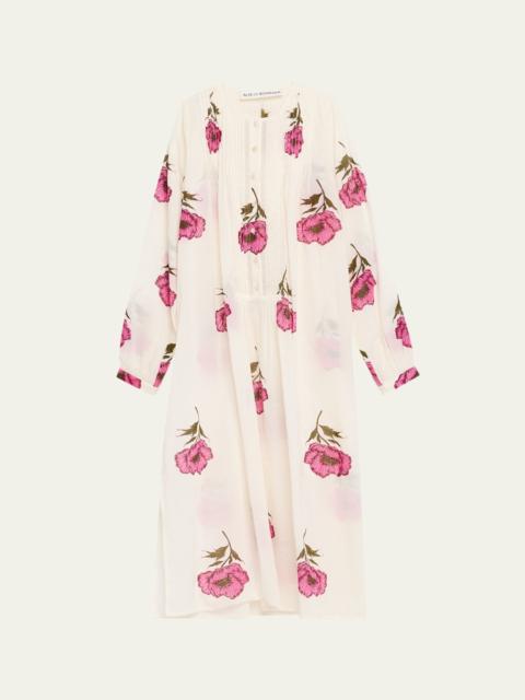 Nyxe Fuchsia Poppy Midi Dress