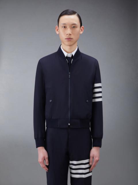 Navy Knit Blouson 4-Bar Jacket