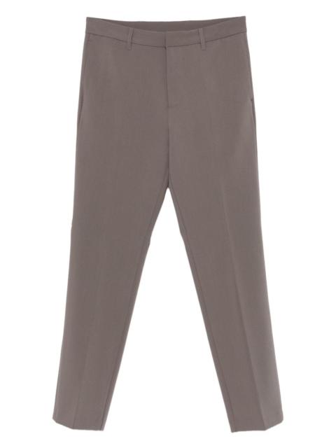 pressed-crease trousers