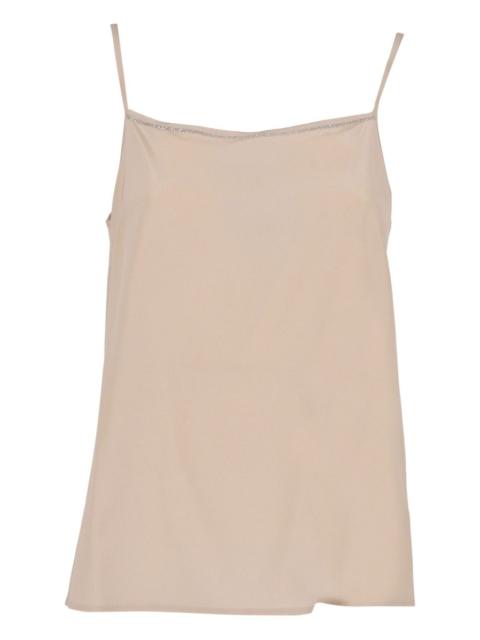 beaded-trim camisole top