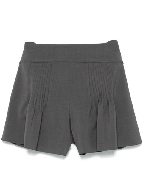 pleated shorts