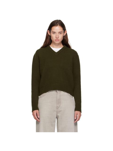 Green Glenn V-Neck Sweater