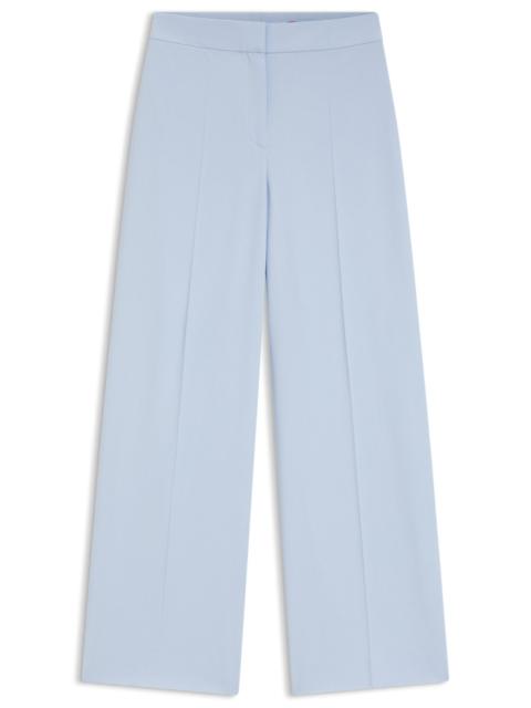 WIDE-LEG TROUSERS IN STRETCH FABRIC