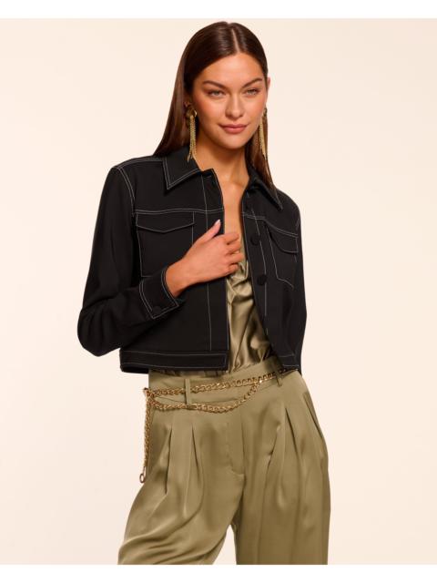 Marrie Stitched Stretch Cotton Jacket