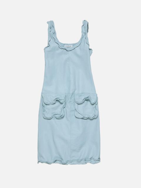 Leather dress - Pale blue