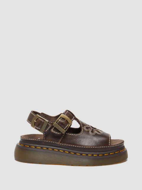 Dunnet Flower Full Grain Leather Sandals