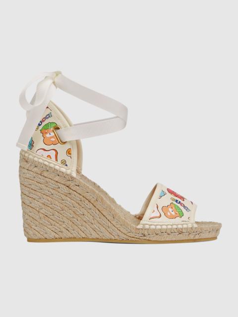 Women's Gucci animal print espadrille