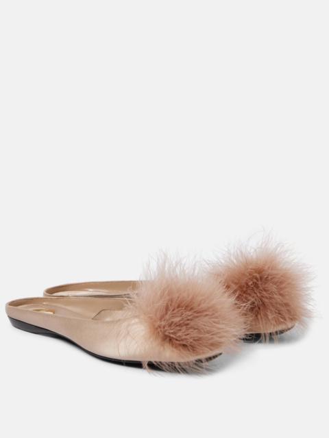 Lido satin ballet flats