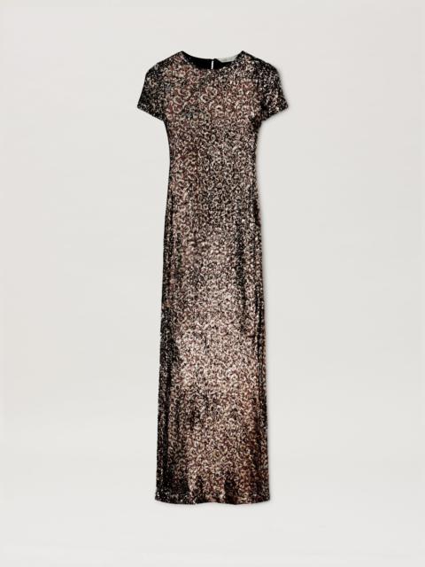 Open Back Sequins Dress