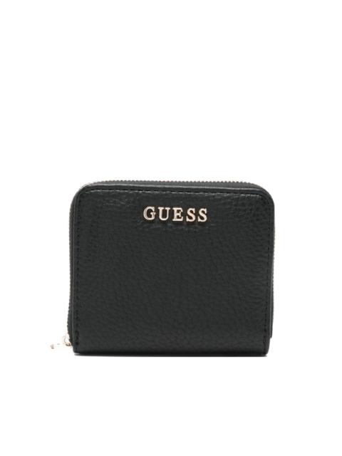 logo-plaque zipped wallet