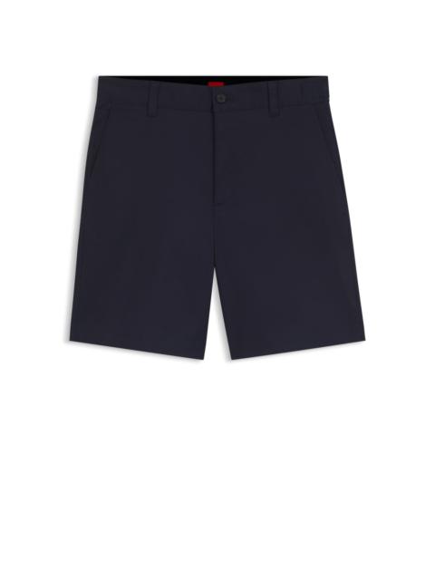 SLIM-FIT SHORTS IN MERCERIZED STRETCH COTTON