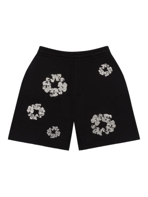 Denim Tears Cashmere Swarovski Cotton Wreath Shorts Black