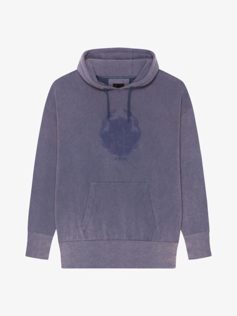 GIVENCHY SHADOW OVERSIZED HOODIE IN FLEECE