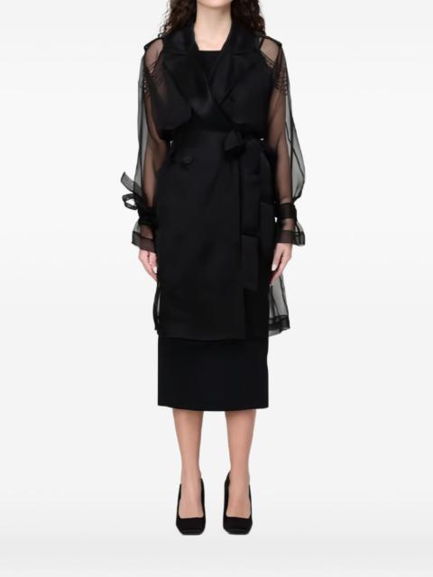 sheer trench coat