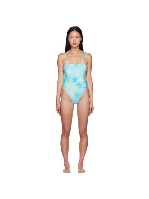 SSENSE Exclusive Blue Nylon Swimsuit