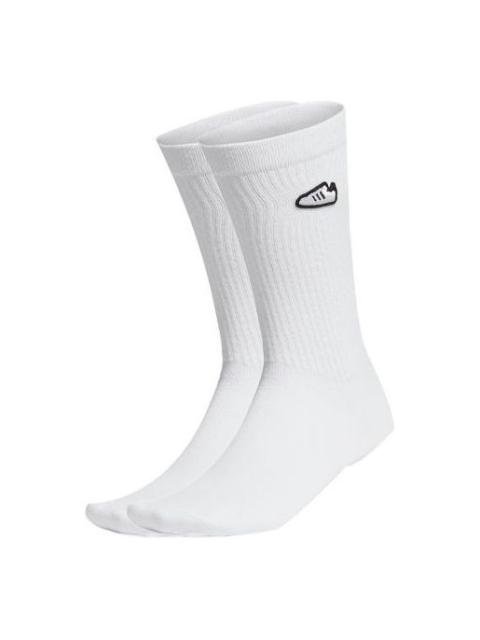 adidas originals Unisex Printing Stocking 1 Packs White FM0720
