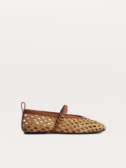 Spire Woven Faux Leather Mary Jane Shoes