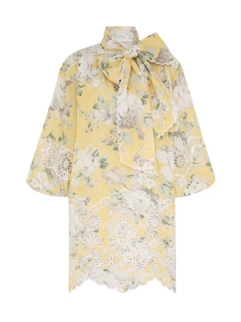 ACACIA BRODERIE TIE MINI DRESS