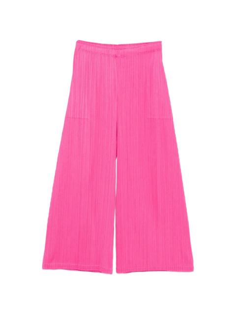 Monthly Colors: January plissé wide-leg trousers
