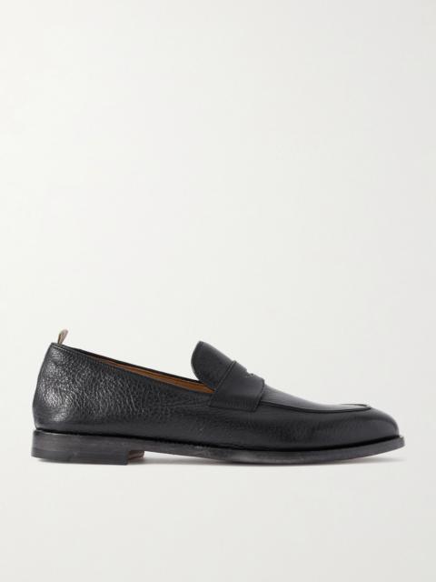 Opera 001 Deerskin Penny Loafers Black