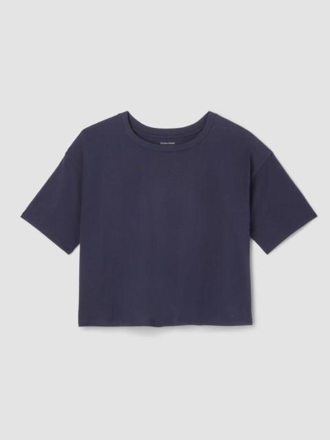 Pima Cotton Stretch Jersey Crew Neck Tee
