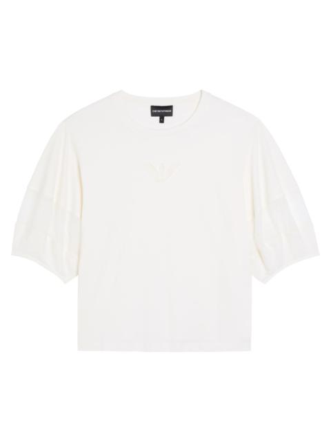 Emporio Armani Panelled Logo Cotton T-shirt