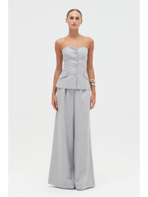 METALLIC PINSTRIPE PANT